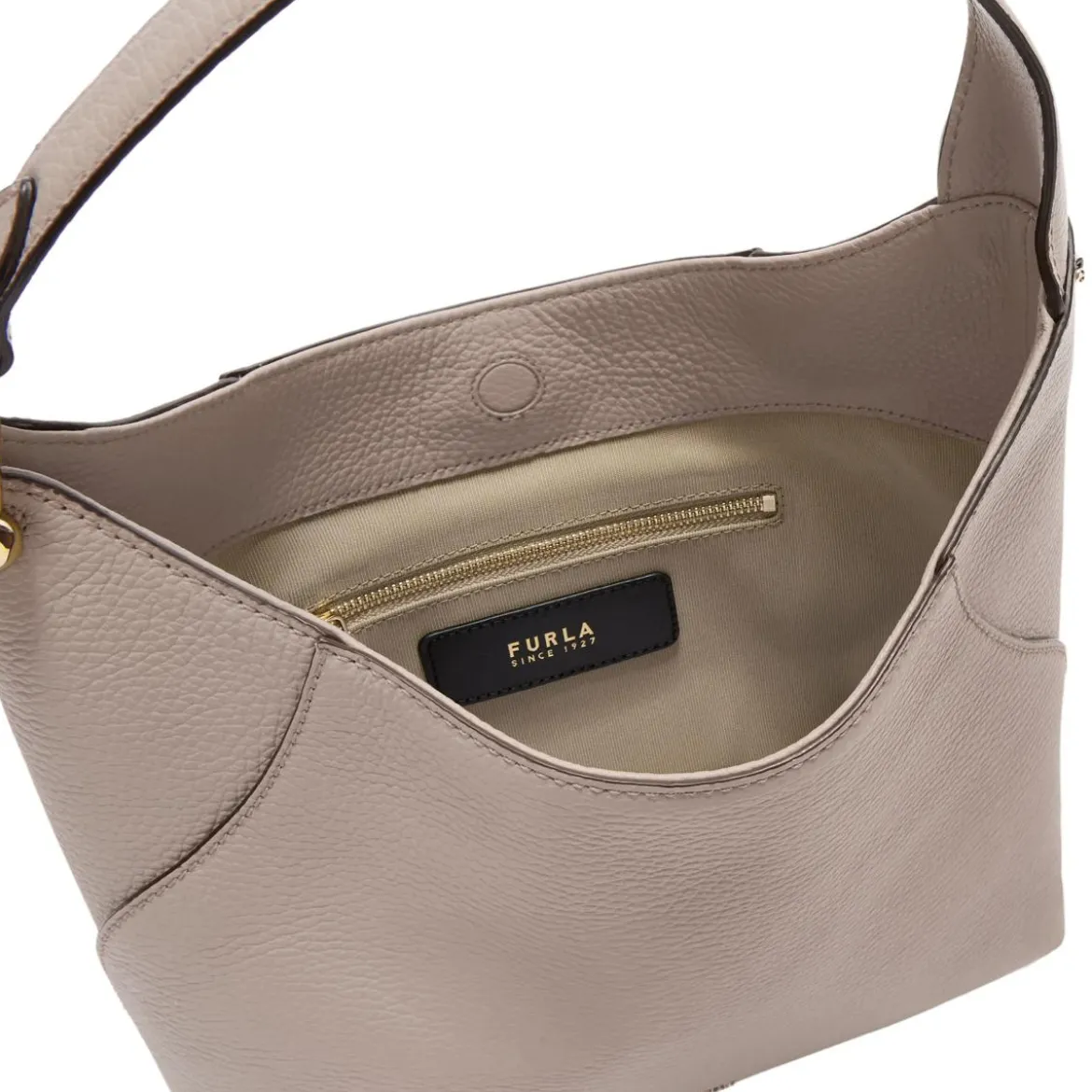 Furla Furla Lara S Hobo Linen Hobo Bag