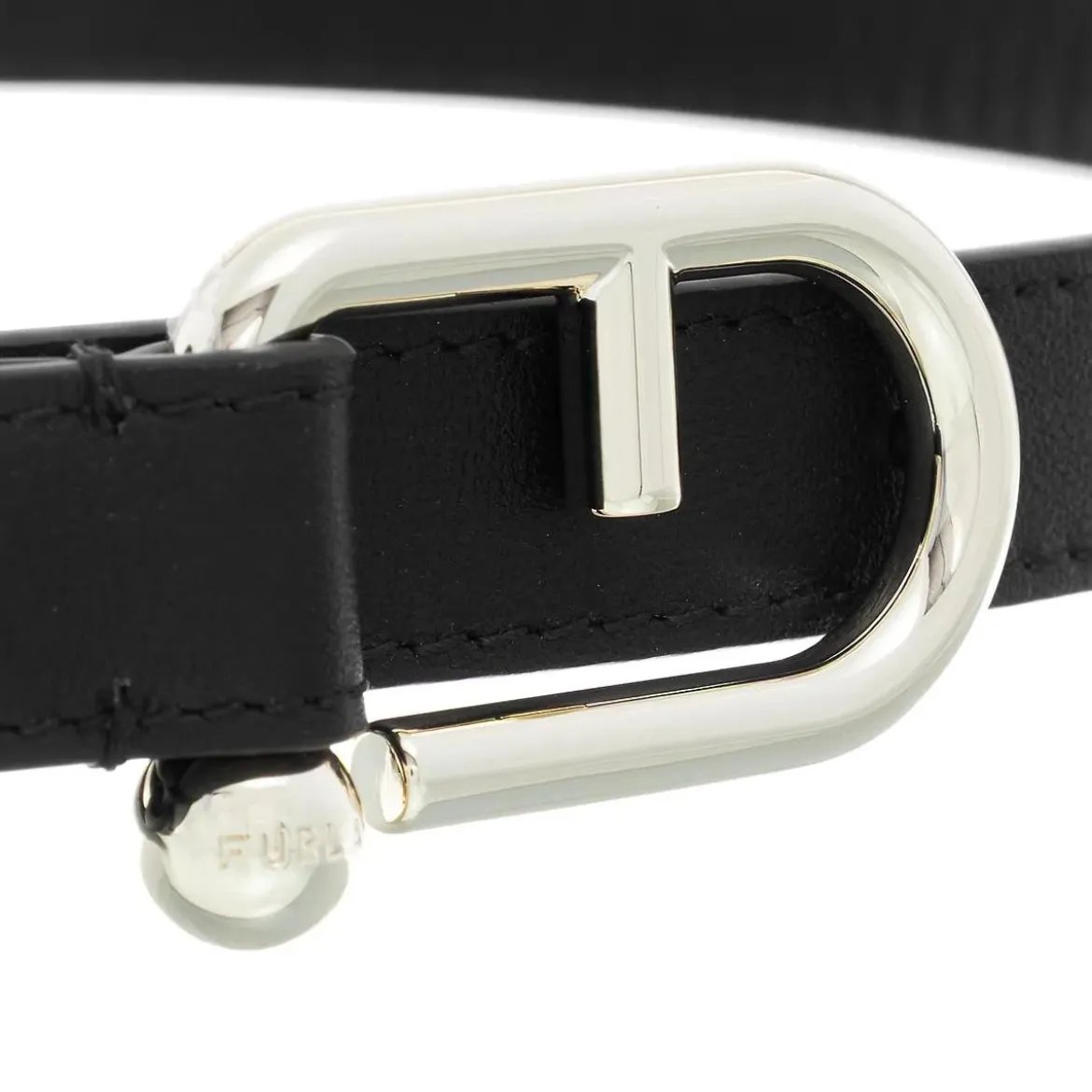 Furla Furla Nuvola Fixed Belt H2 Nero Dünner Gürtel