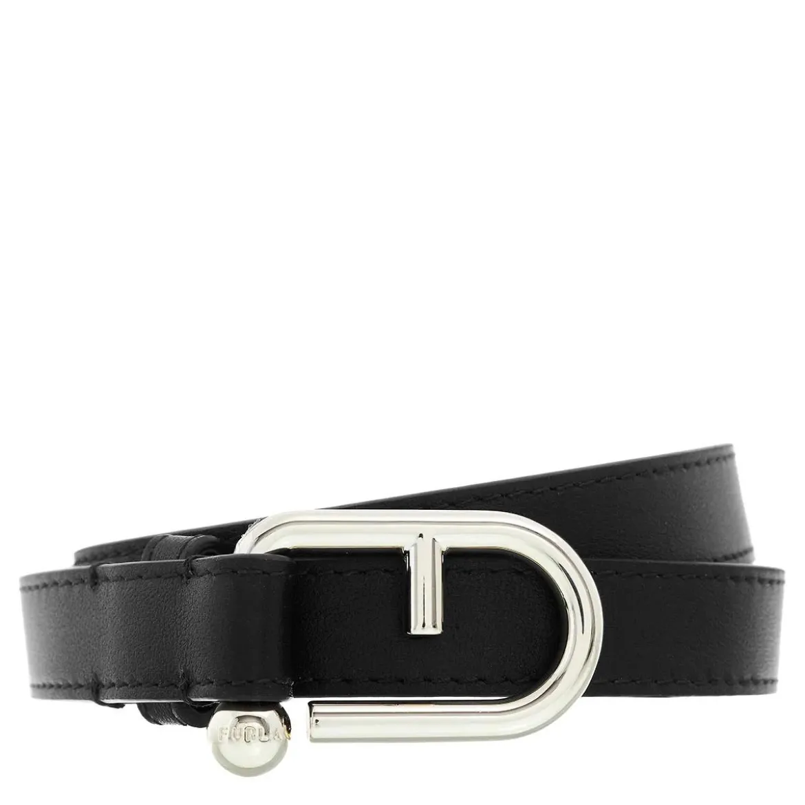Furla Furla Nuvola Fixed Belt H2 Nero Dünner Gürtel