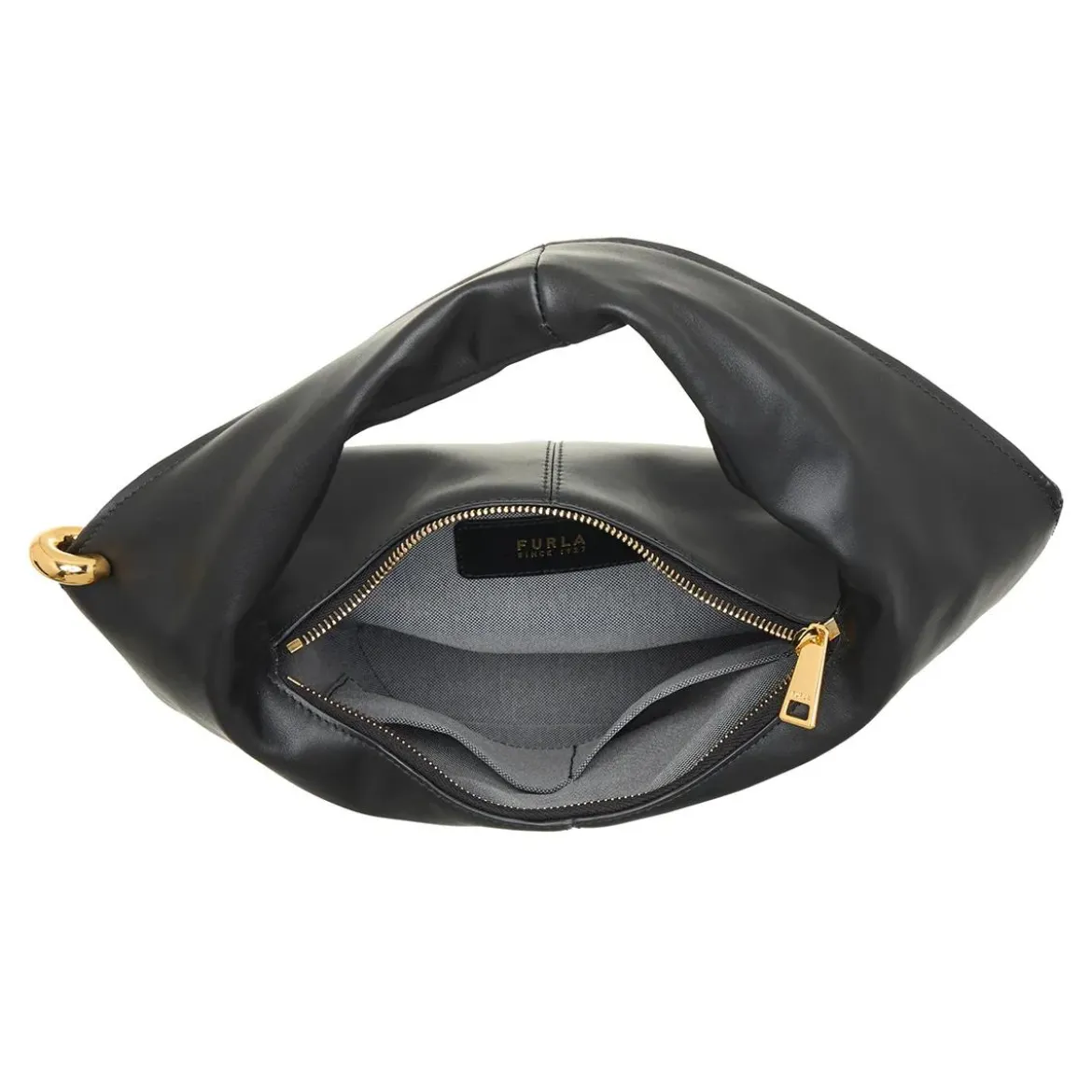 Furla Furla Ring Mini Hobo Nero Hobo Bag
