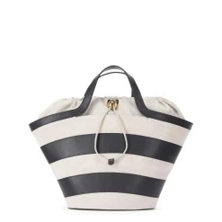 Furla Shopper mit Streifen Beige Shopper