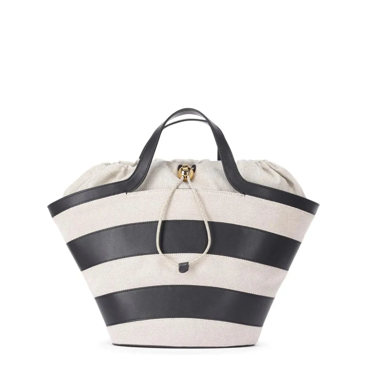 Furla Shopper mit Streifen Beige Shopper