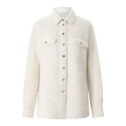 Gabriela Hearst Overshirt John Austin aus Kaschmir-Mix Creme Hemdjacke
