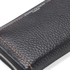 Gianni Chiarini Großes Portemonnaie schwarz Portemonnaie mit Zip-Around-Reißverschluss
