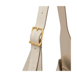 Gianni Chiarini Schultertasche Jo aus Veloursleder beige Crossbody Bag