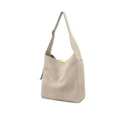 Gianni Chiarini Schultertasche Jo aus Veloursleder beige Crossbody Bag