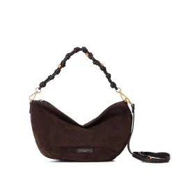 Gianni Chiarini Tasche Cleo aus Veloursleder braun Schultertasche
