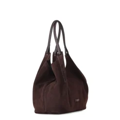 Gianni Chiarini Tasche Dua aus Veloursleder braun Schultertasche