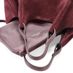 Gianni Chiarini Tasche Dua aus Veloursleder rot Crossbody Bag
