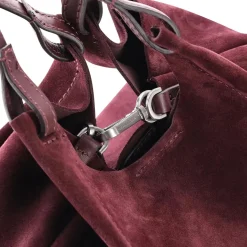 Gianni Chiarini Tasche Dua aus Veloursleder rot Crossbody Bag