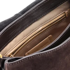 Gianni Chiarini Tasche Helena aus Veloursleder braun Schultertasche