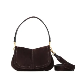 Gianni Chiarini Tasche Helena aus Veloursleder braun Schultertasche