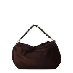 Gianni Chiarini Tasche Morgana aus Veloursleder braun Crossbody Bag
