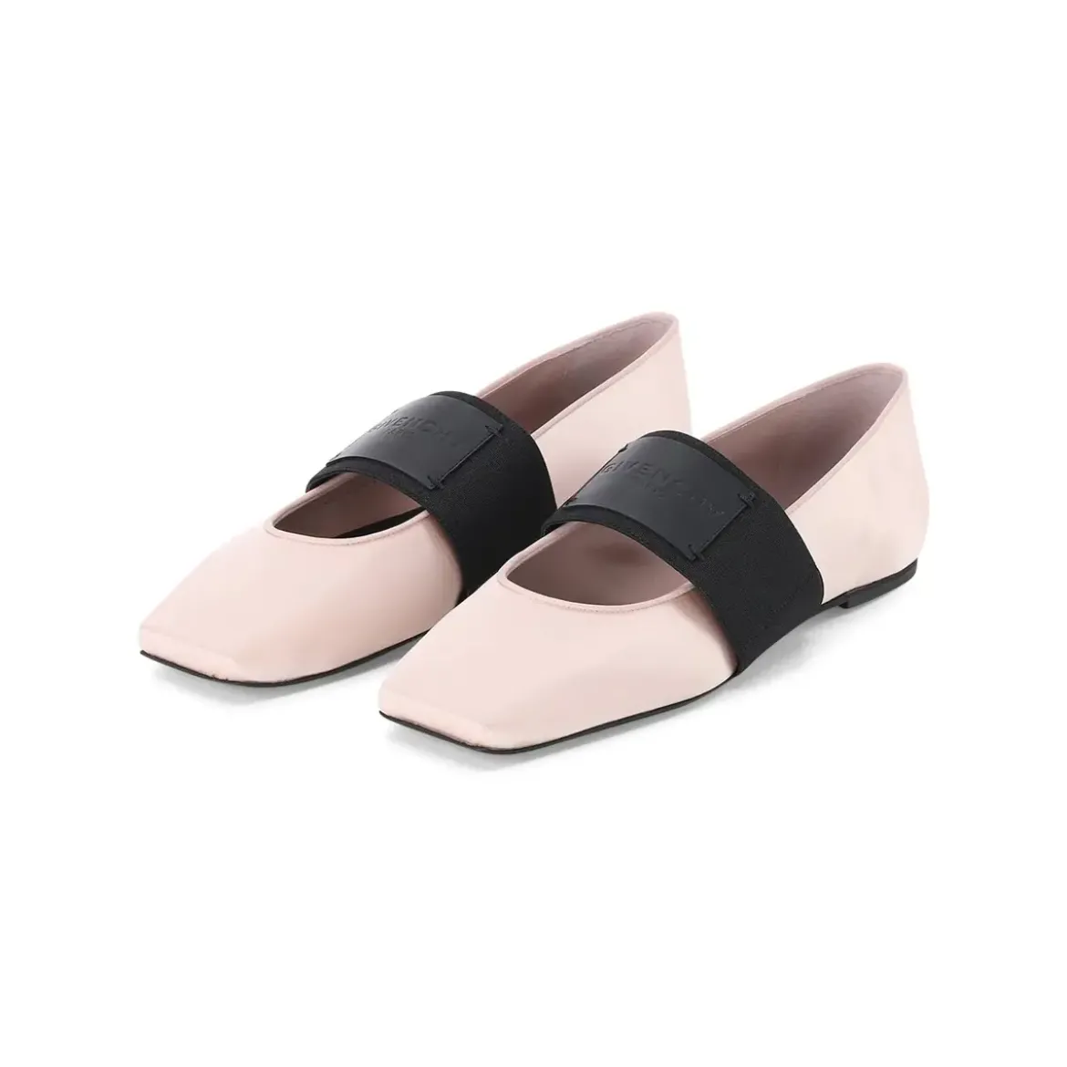 Givenchy Ballerinas aus Satin pink Schnürschuhe