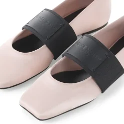 Givenchy Ballerinas aus Satin pink Schnürschuhe