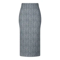 Givenchy Midi-Bleistiftrock mit Fischgrätenmuster Schwarz Bleistiftrock