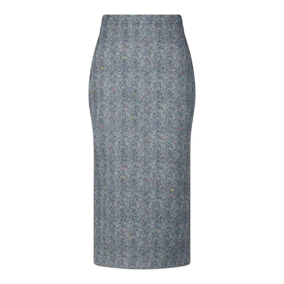 Givenchy Midi-Bleistiftrock mit Fischgrätenmuster Schwarz Bleistiftrock