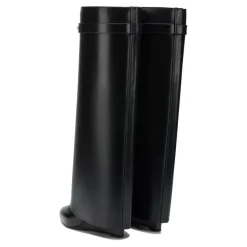 Givenchy Pointed Toe Calf Leather Ankle Boots With Metallic Black Stiefel