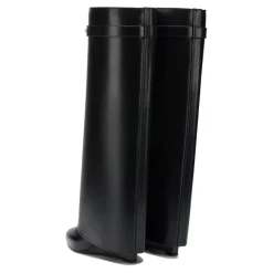 Givenchy Pointed Toe Calf Leather Ankle Boots With Metallic Black Stiefel