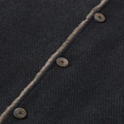 GMS-75 Wollmantel mit Pelzfutter blau Wollmantel