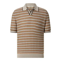 Gran Sasso Poloshirt aus Baumwollstrick mehrfarbig Poloshirt