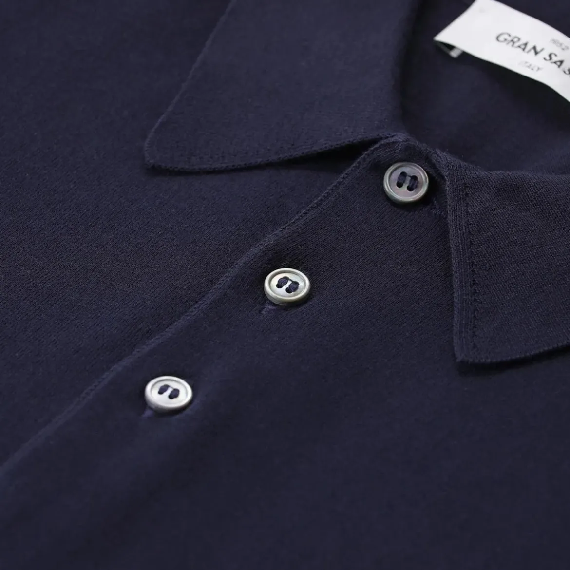 Gran Sasso Poloshirt aus Baumwolle blau Poloshirt