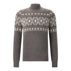 Gran Sasso Pullover aus Schurwolle-Mix braun Rollkragenpullover