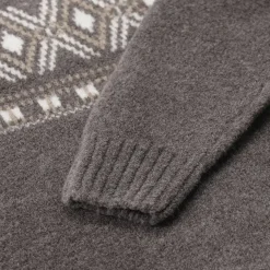 Gran Sasso Pullover aus Schurwolle-Mix braun Rollkragenpullover