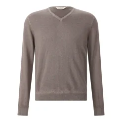 Gran Sasso Pullover mit V-Ausschnitt braun Pullover