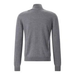 Gran Sasso Rollkragen-Pullover aus Schurwolle grau Rollkragenpullover