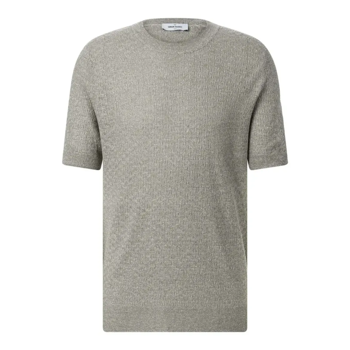 Gran Sasso Shirt aus Leinenmix braun T-Shirt
