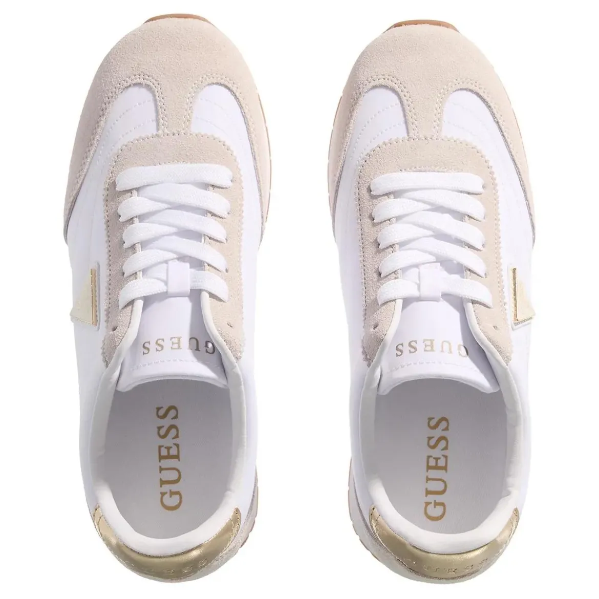 Guess Joggin White/Platino Low-Top-Sneaker