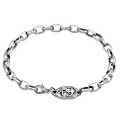 Haze & Glory Armband Steadyfast Anker Maritim 925 Silber schwarz Armband