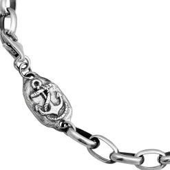 Haze & Glory Armband Steadyfast Anker Maritim 925 Silber schwarz Armband