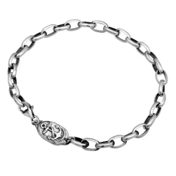 Haze & Glory Armband Steadyfast Anker Maritim 925 Silber schwarz Armband
