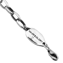 Haze & Glory Armband Steadyfast Anker Maritim 925 Silber schwarz Armband
