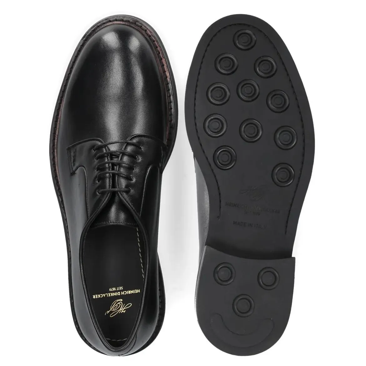 Heinrich Dinkelacker Der Florenz Derby Plain BC vereint traditionellesschwarz Schnürschuhe