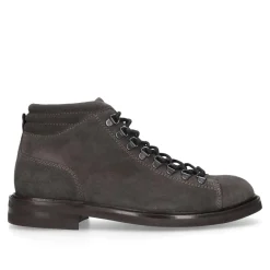 Heinrich Dinkelacker Der Florenz Hiking Boot V in Dunkelgrau aus weiche dunkel-grau Schnürstiefel
