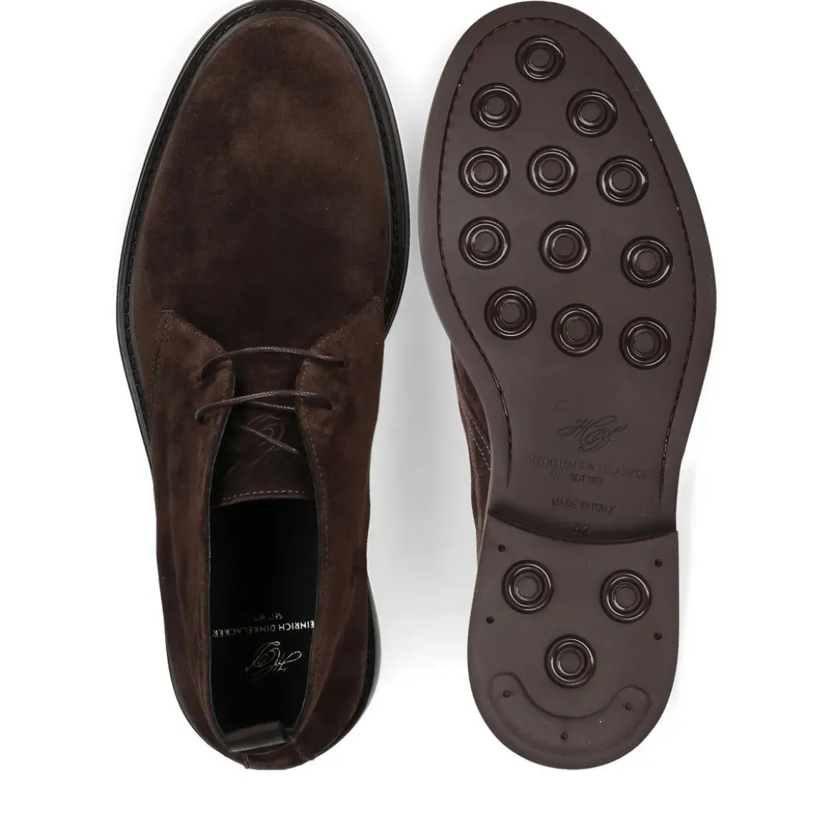 Heinrich Dinkelacker George Boots Florenz Plain V dunkel-braun Schnürstiefel