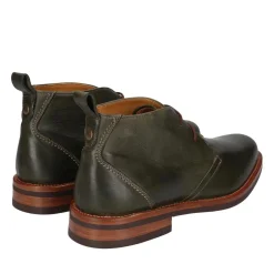 Heinrich Dinkelacker George Boots Genf Plain N dunkel-grün Schnürstiefel