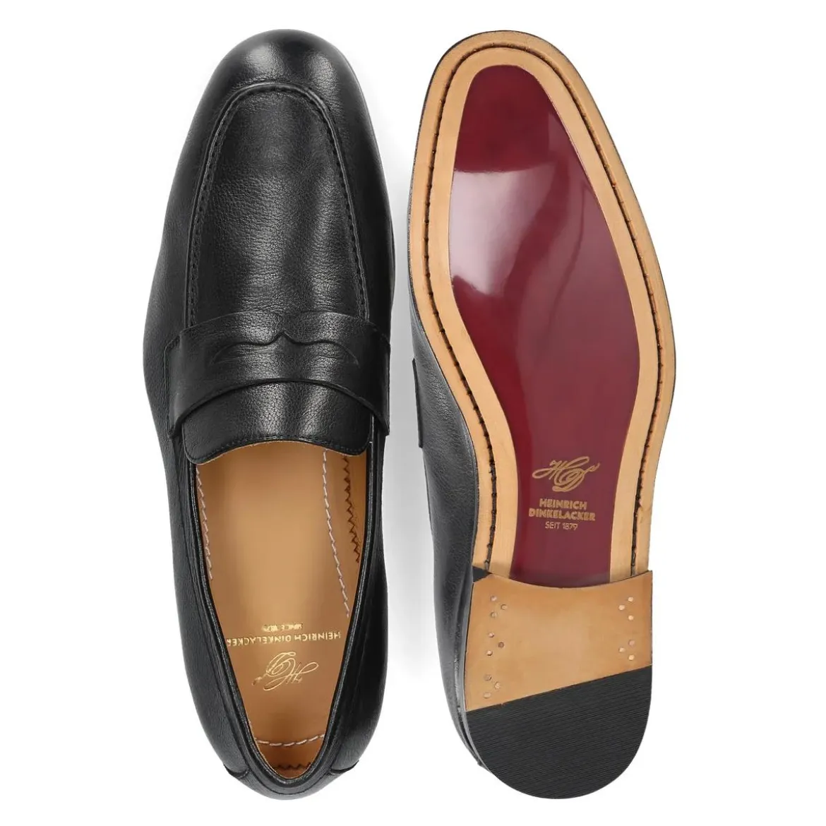Heinrich Dinkelacker Loafer Amalfi Plain W schwarz Loafer