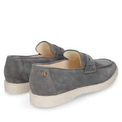 Heinrich Dinkelacker Loafer Genua Penny Loafer V grau Loafer