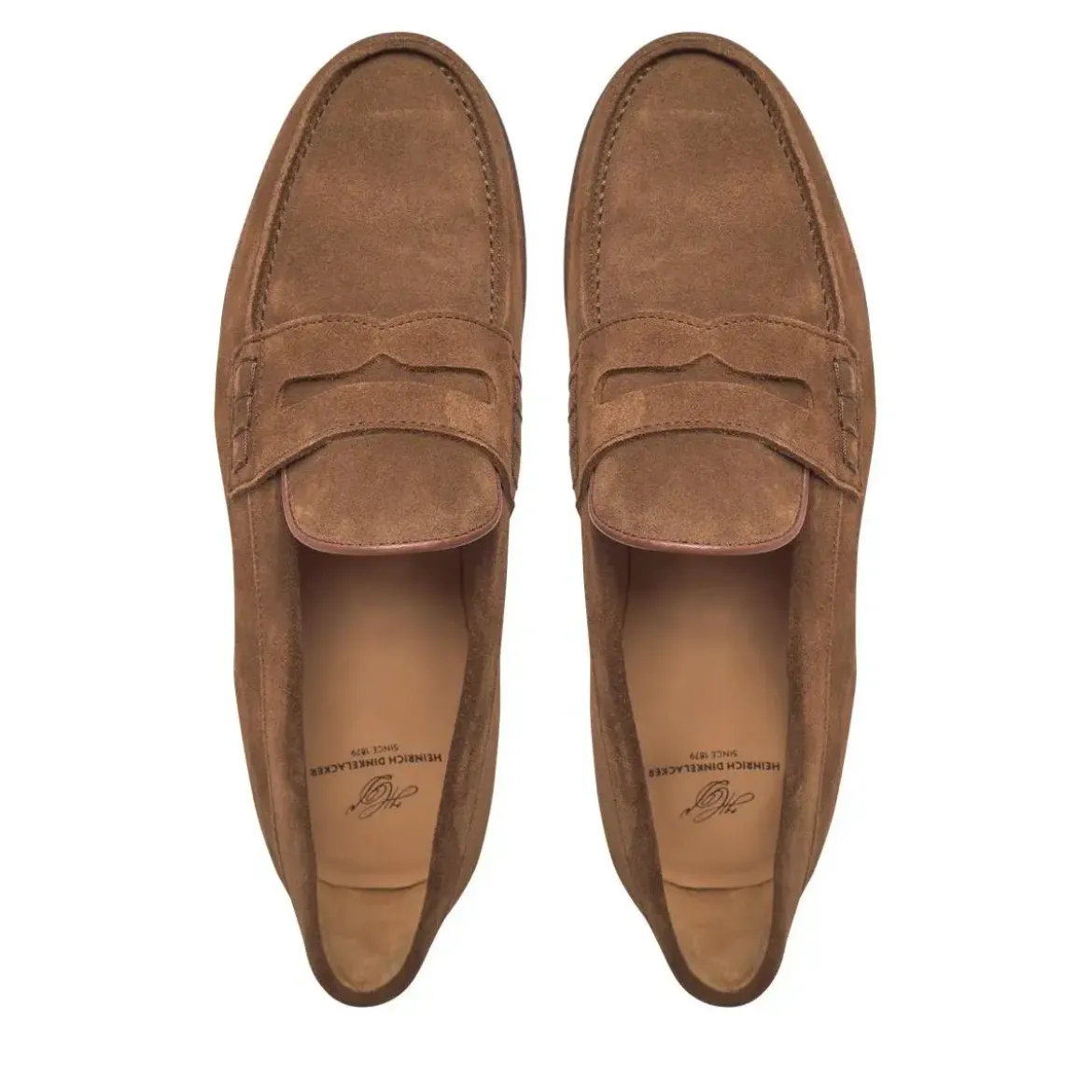 Heinrich Dinkelacker Loafer Wien Plain V mittel-braun Loafer