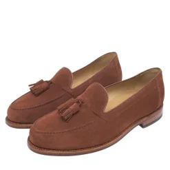 Heinrich Dinkelacker Loafer Wien Plain Tassel V mittel-braun Loafer
