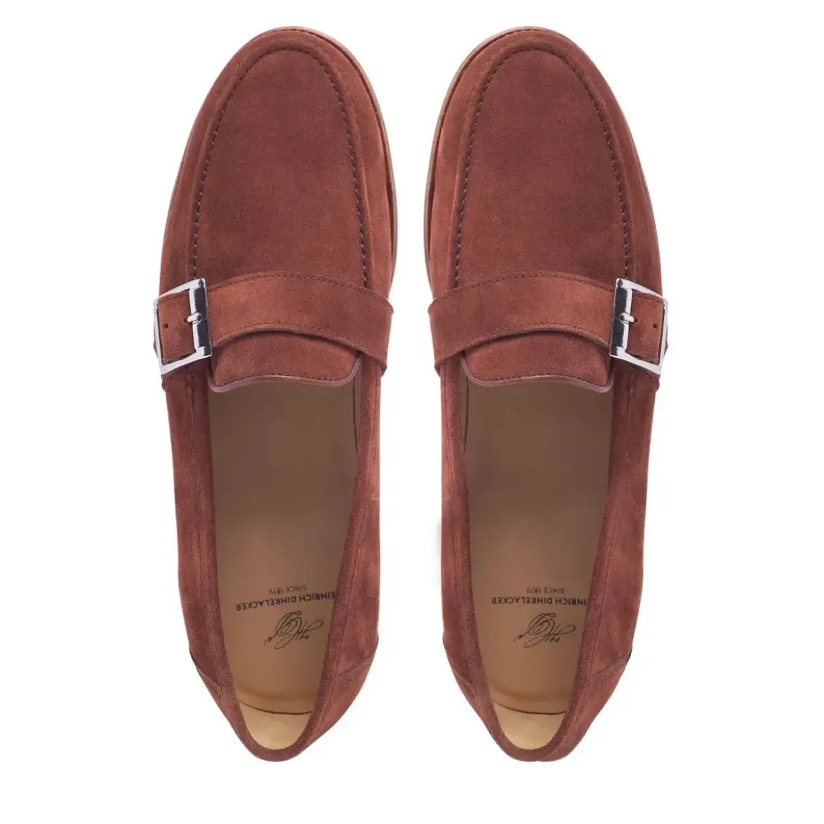 Heinrich Dinkelacker Loafer Wien Single Monk V mittel-braun Loafer