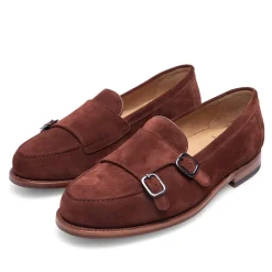 Heinrich Dinkelacker Loafer Wien Double Monk V mittel-braun Loafer