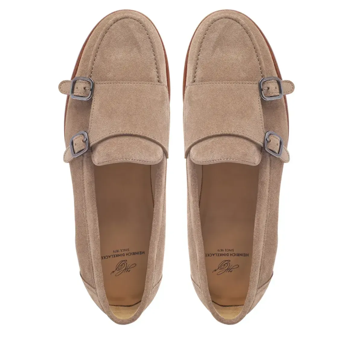 Heinrich Dinkelacker Loafer Wien Double Monk V beige Loafer
