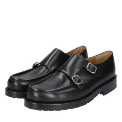 Heinrich Dinkelacker Schnallenschuh Rio Norweger BC schwarz Flache Schuhe