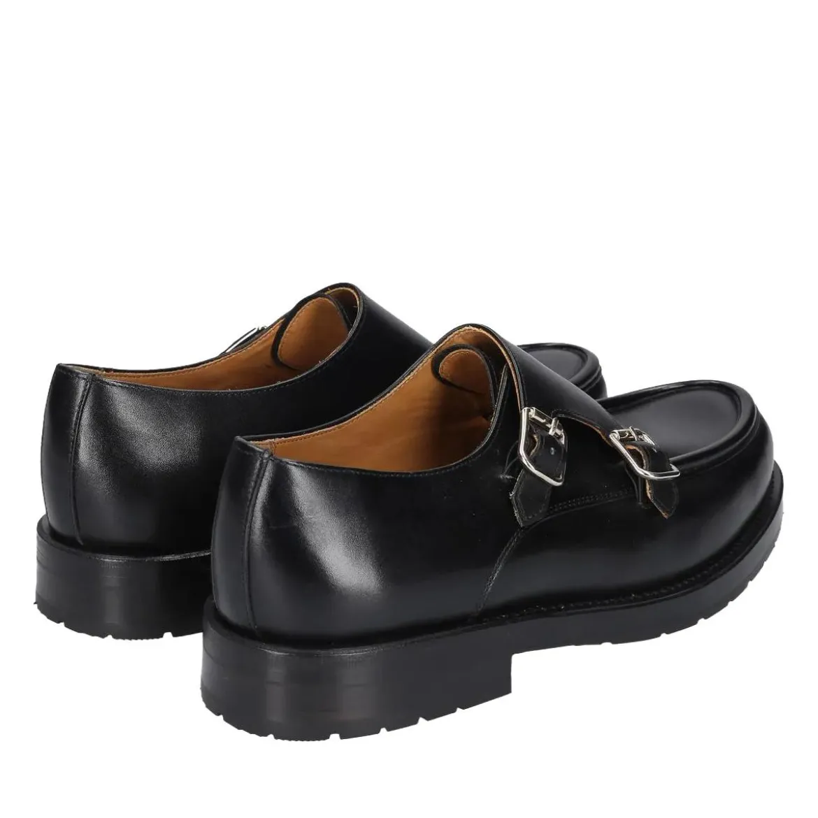 Heinrich Dinkelacker Schnallenschuh Rio Norweger BC schwarz Flache Schuhe