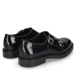 Heinrich Dinkelacker Schnallenschuh Florenz Plain CA schwarz Flache Schuhe